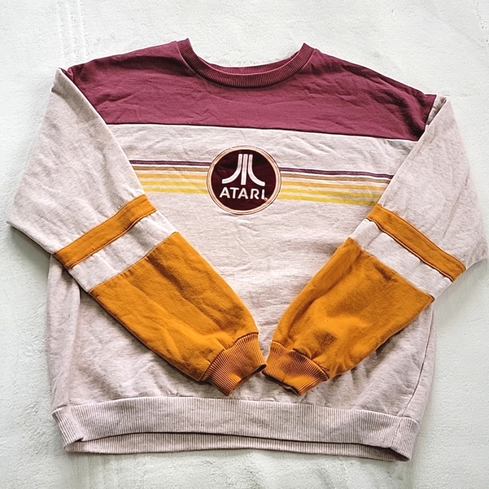 🎮🕹 ATARI NERD GAMER VINTAGE SLIGHTLY OVERSIZED SWEATER